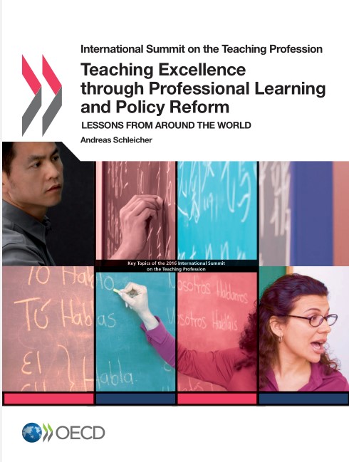 Book cover: Teaching excellence through professional learning and policy reform