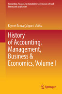 Book cover: History of accounting, management, business and economics