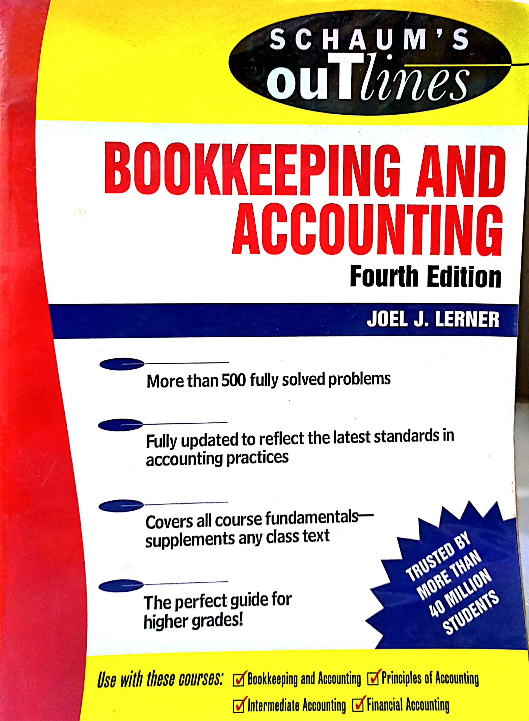 Book cover: Schaum's outline of theory and problems of book keeping