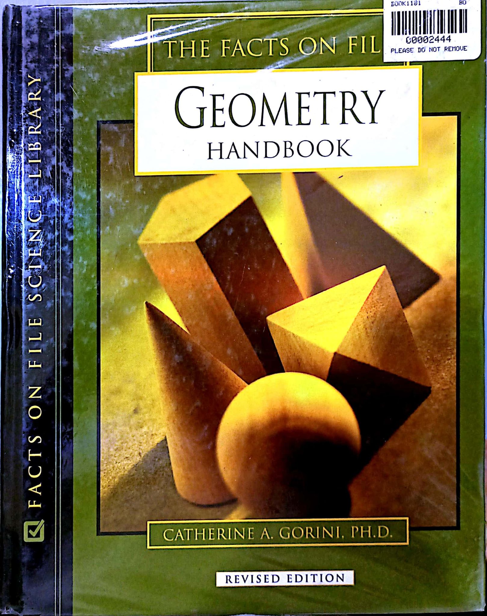 Book cover: The Facts on file geometry handbook