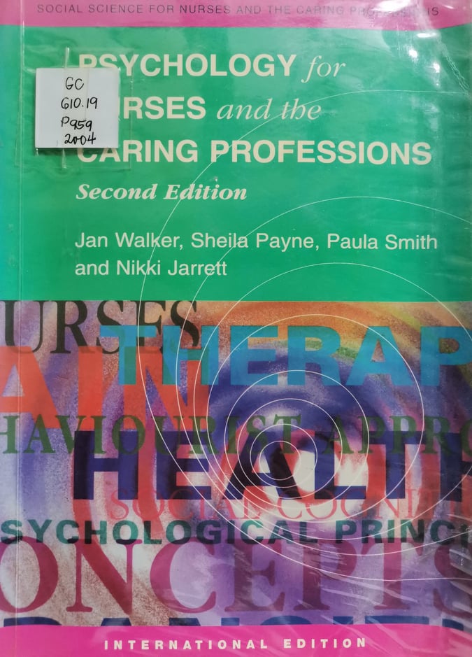 Book cover: Psychology for nurses and the professions.
