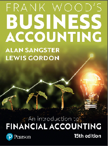 Book cover: Frank Wood's business accounting: an introduction to financial accounting.