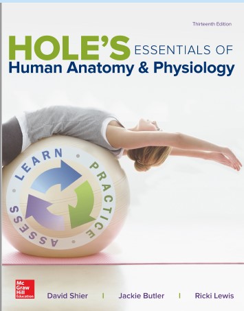 Book cover: Hole's essentials of human anatomy and physiology