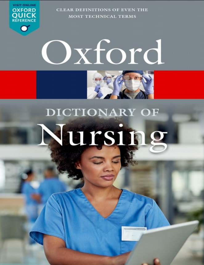 Book cover: A Dictionary of nursing.