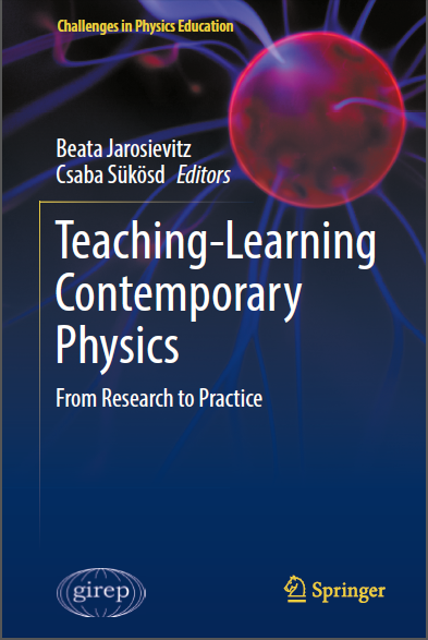 Book cover: Teaching-learning contemporary physics: from research to practice.