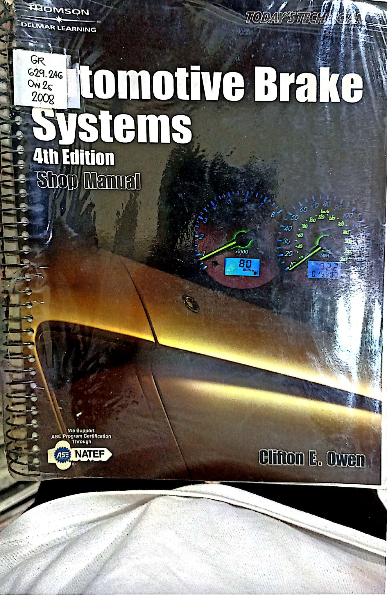 Book cover: Shop manual for automotive brake systems