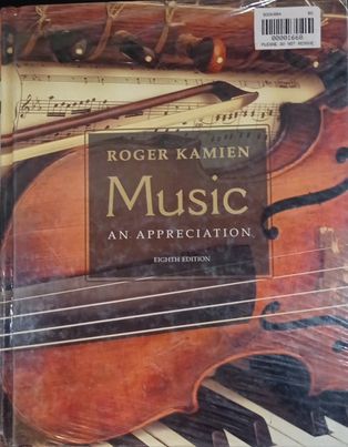 Book cover: Music: an appreciation