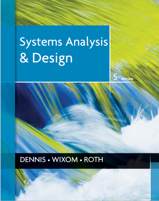 Book cover: System analysis and design