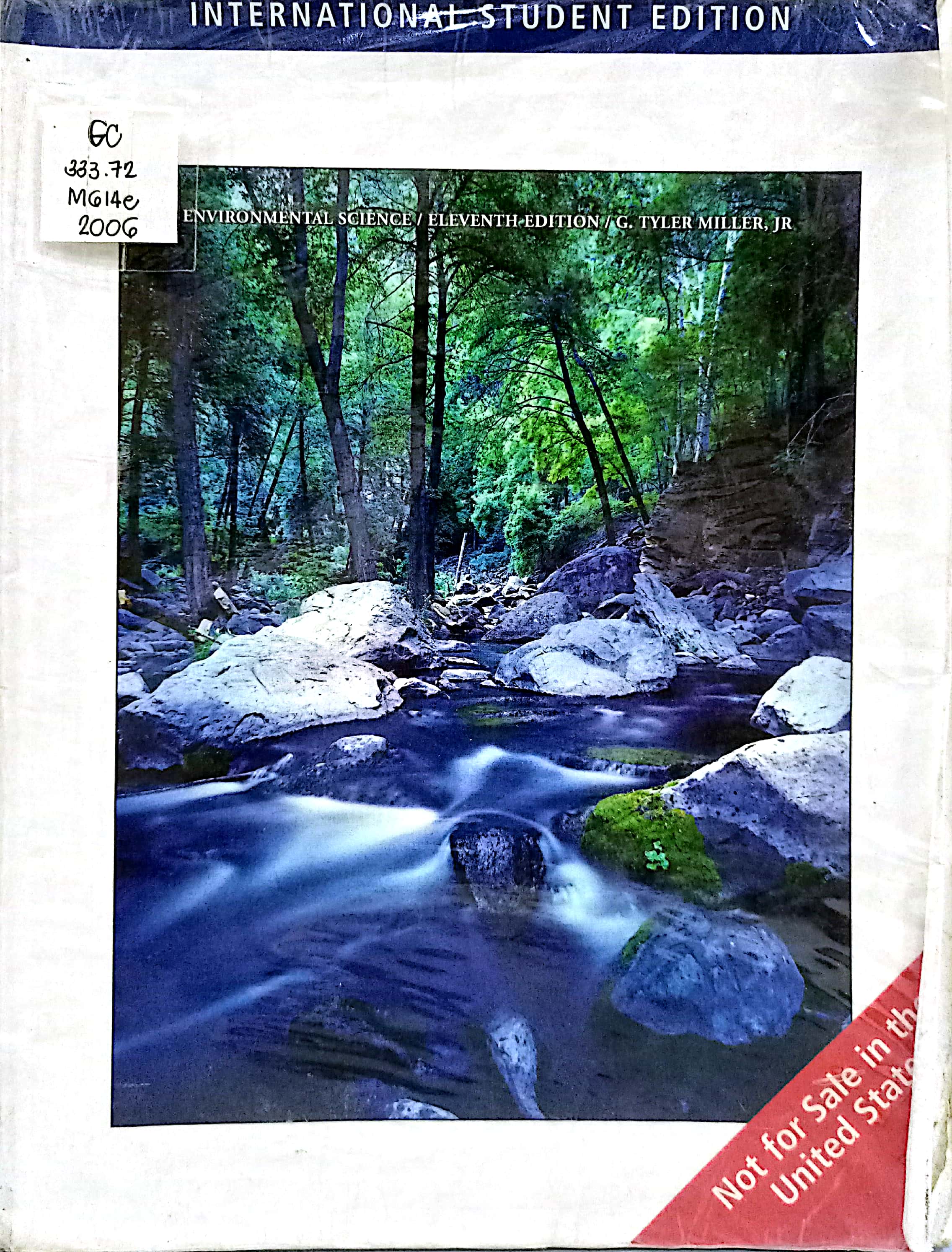 Book cover: Environmental science : working with the earth