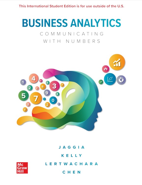 Book cover: Business analytics: communicating with numbers.