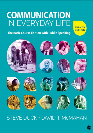 Book cover: Communication in everyday life : the basic course edition with public speaking