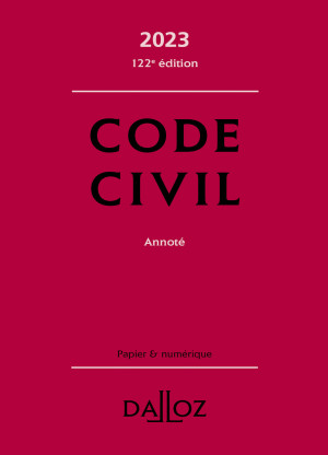 Book cover: Code civil annoté - 2023