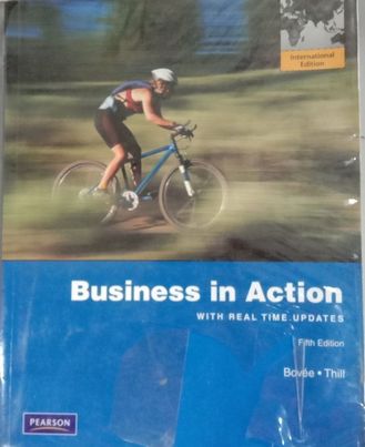 Book cover: Business in action