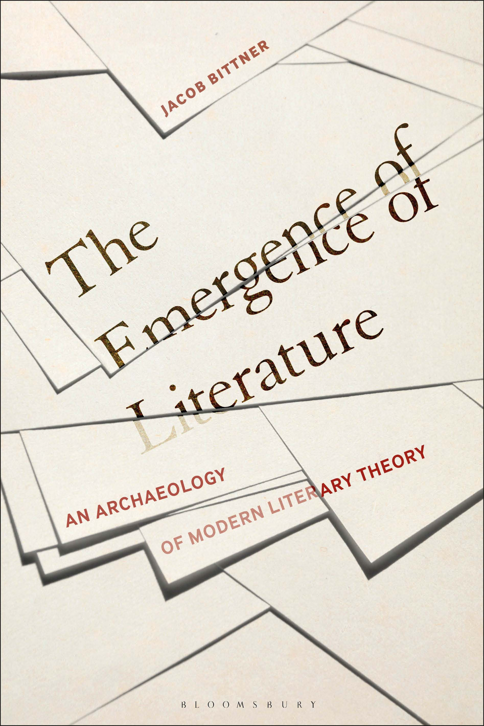Book cover: The Emergence of literature: an archaeology of modern literary theory.