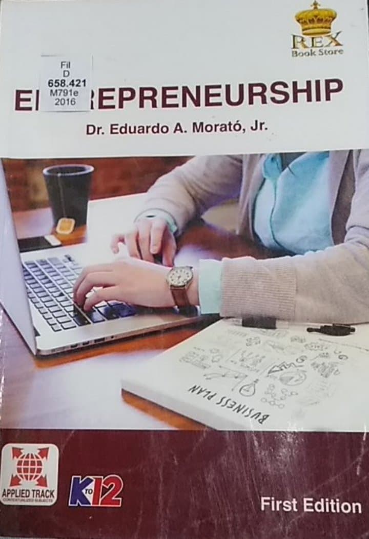 Book cover: Entrepreneurship
