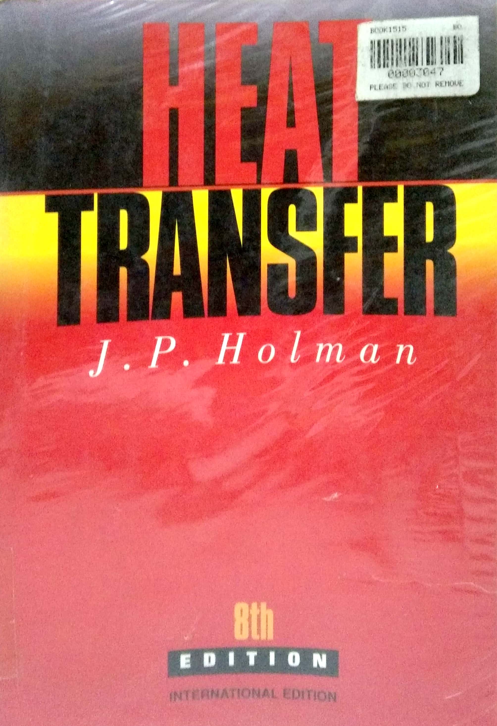 Book cover: Heat transfer