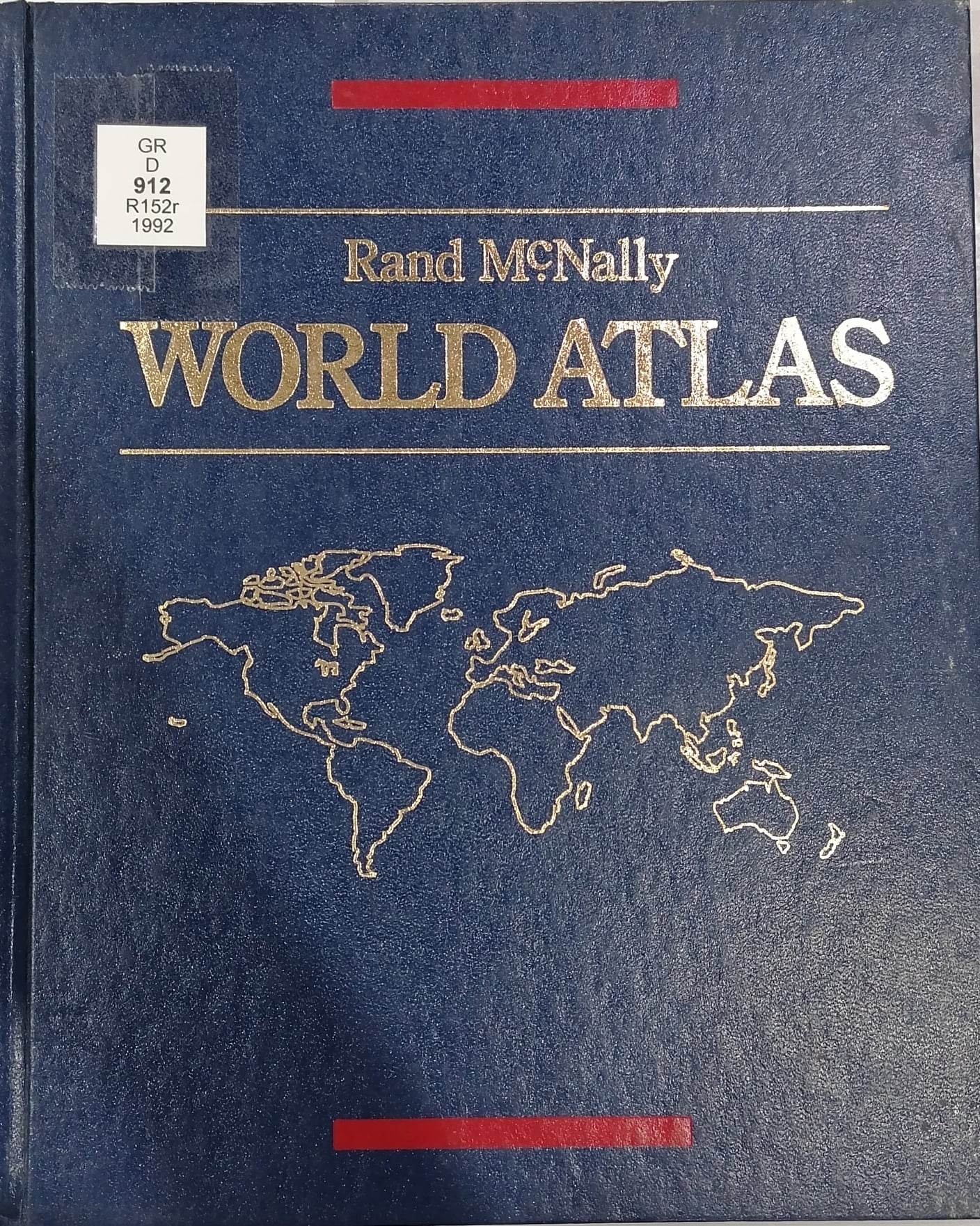 Book cover: Rand McNally world atlas