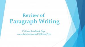 Book cover: Paragraph writing