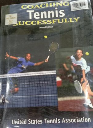 Book cover: Coaching  tennis successfully