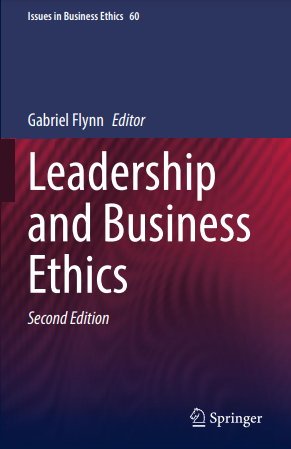 Book cover: Leadership and business ethics.