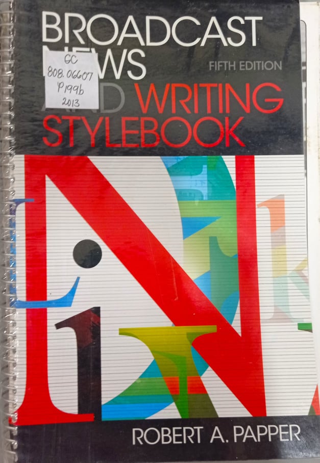 Book cover: Broadcast news and writing stylebook