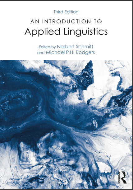Book cover: An Introduction to applied linguistics.