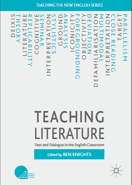 Book cover: Teaching literature: text and dialogue in the English classroom.