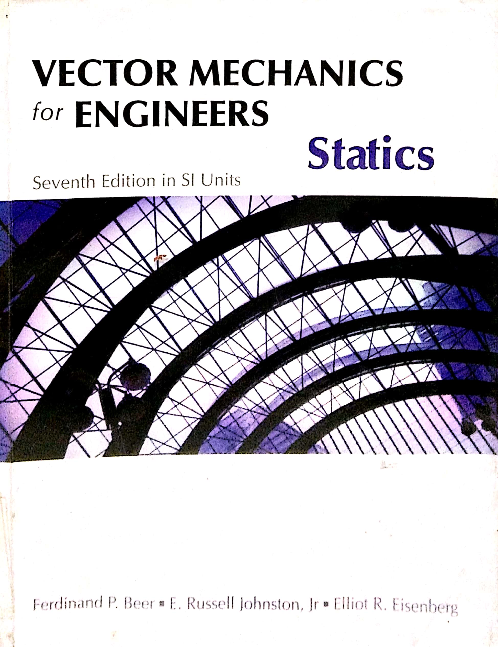 Book cover: Vector mechanics for engineer: statics.