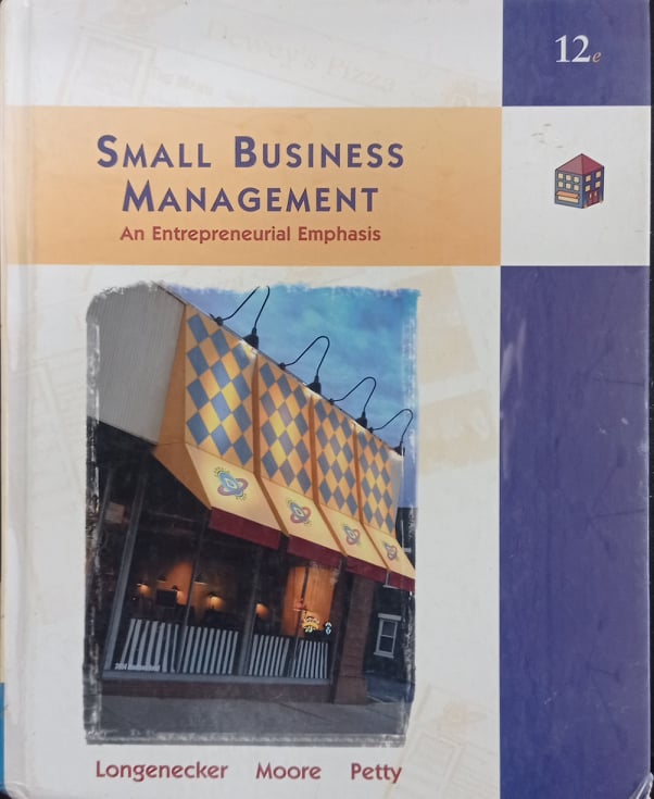 Book cover: Small business management and entrepreneurship emphasis