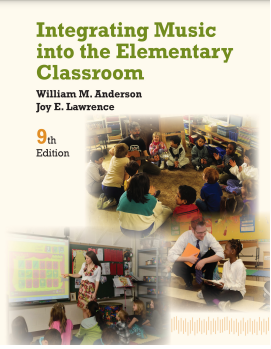 Book cover: Integrating music into the elementary classroom