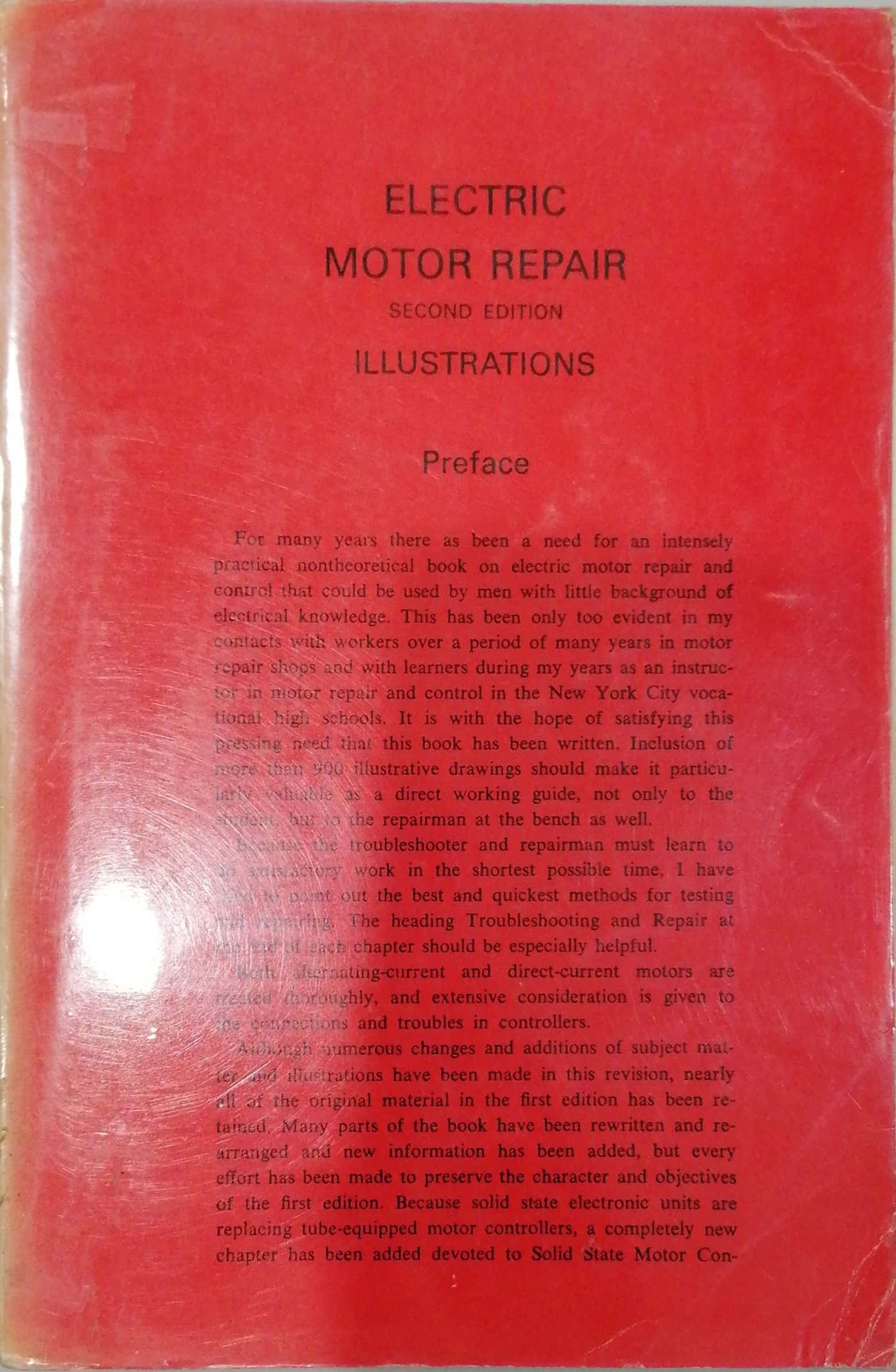 Book cover: Electric motor repair : illustrations
