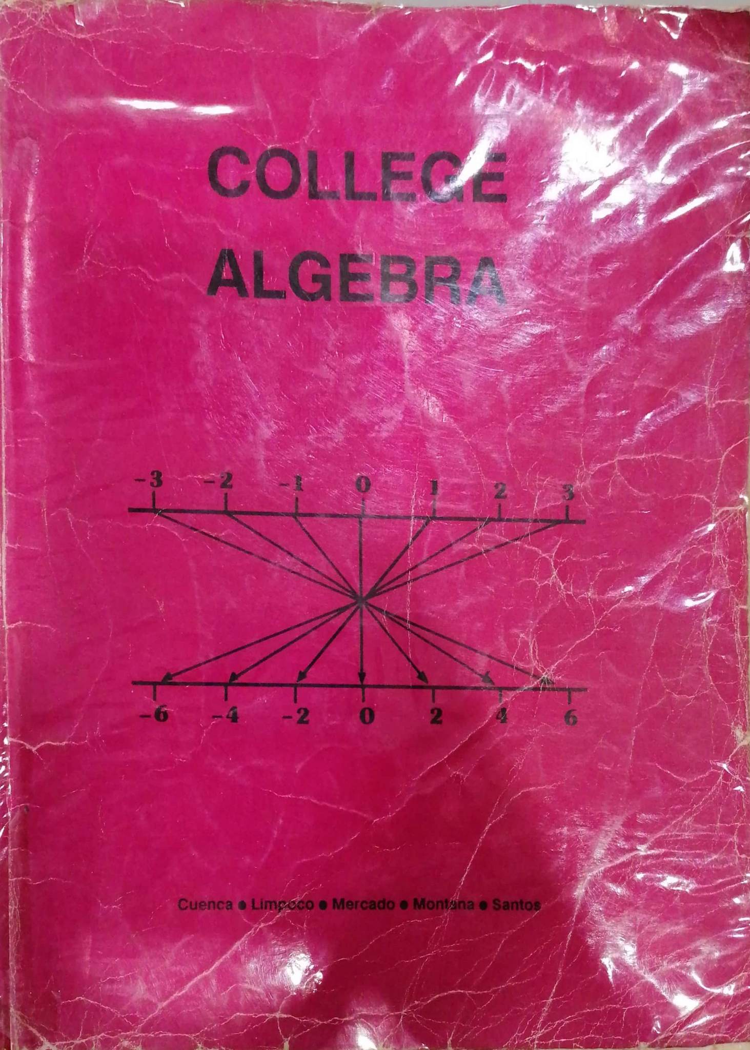 Book cover: College algebra