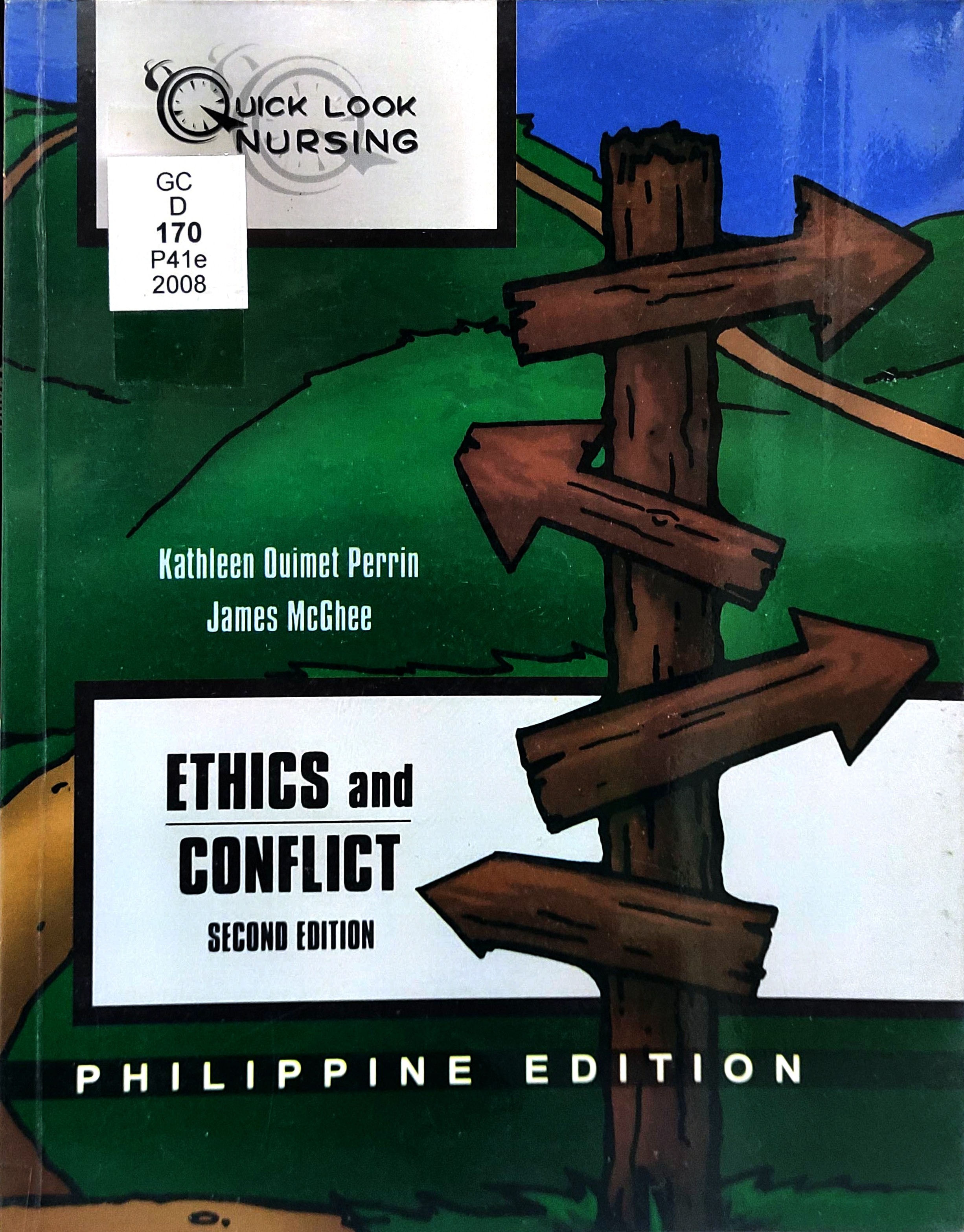 Book cover: Ethics and conflict