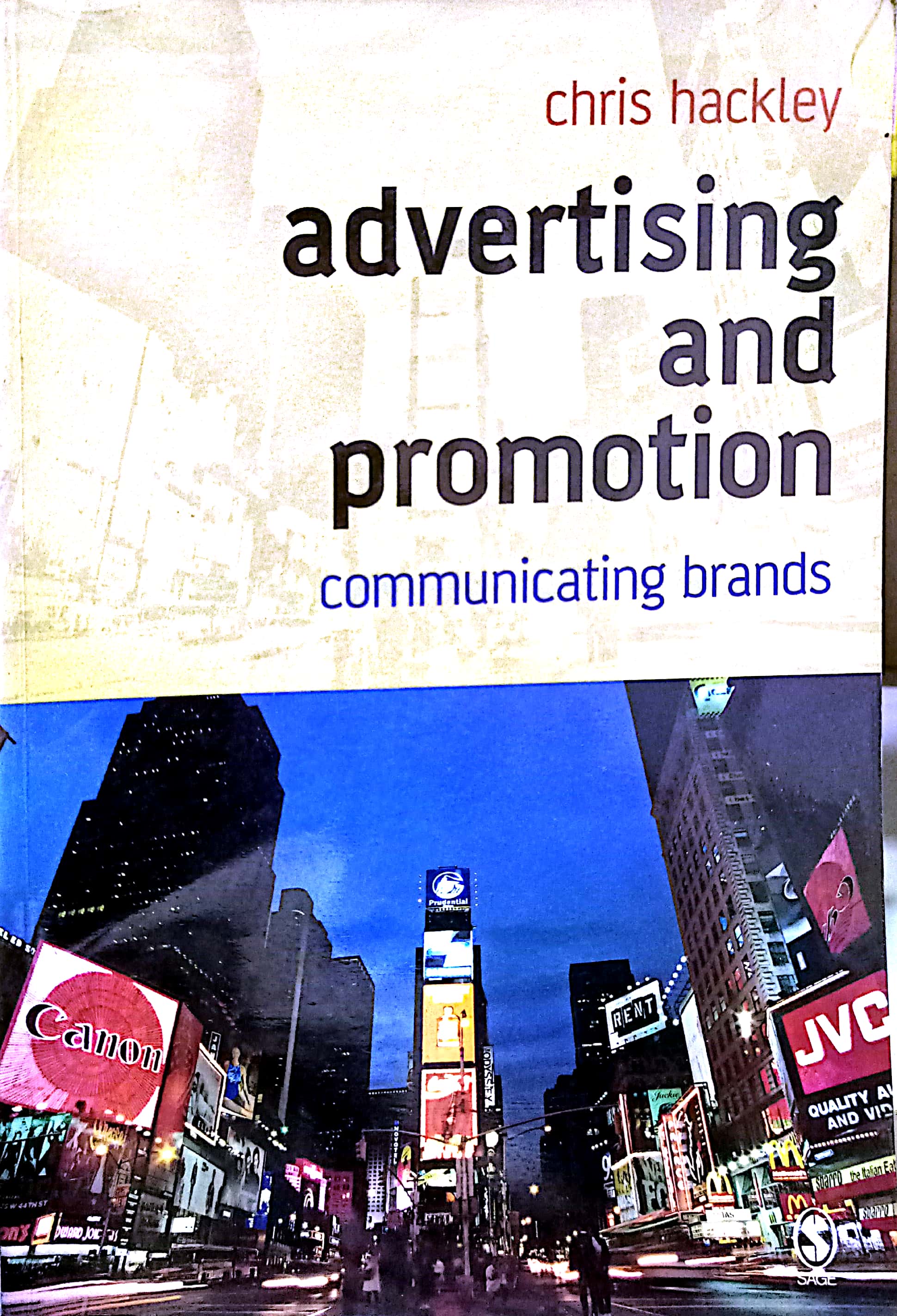 Book cover: Advertising and promotion communicating brands