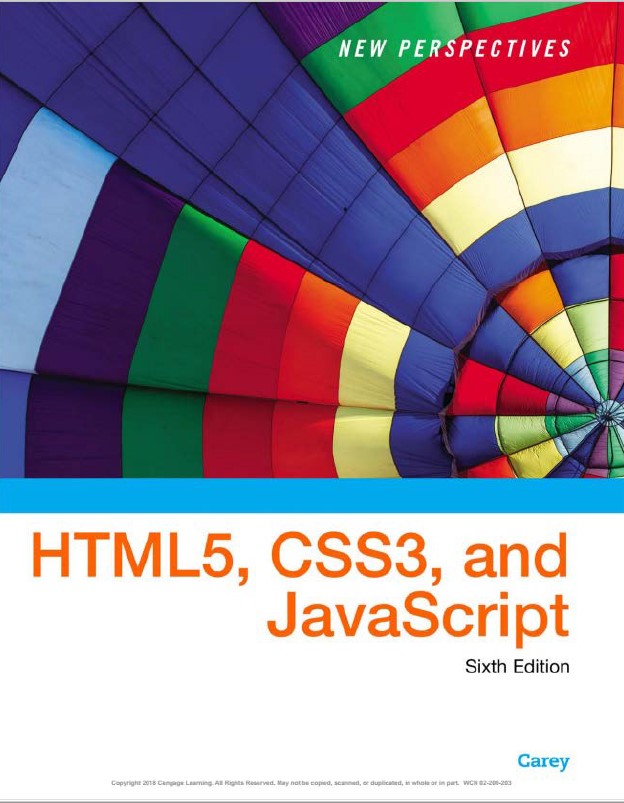 Book cover: New perspective on HTML, CSS3 and JavaScript.