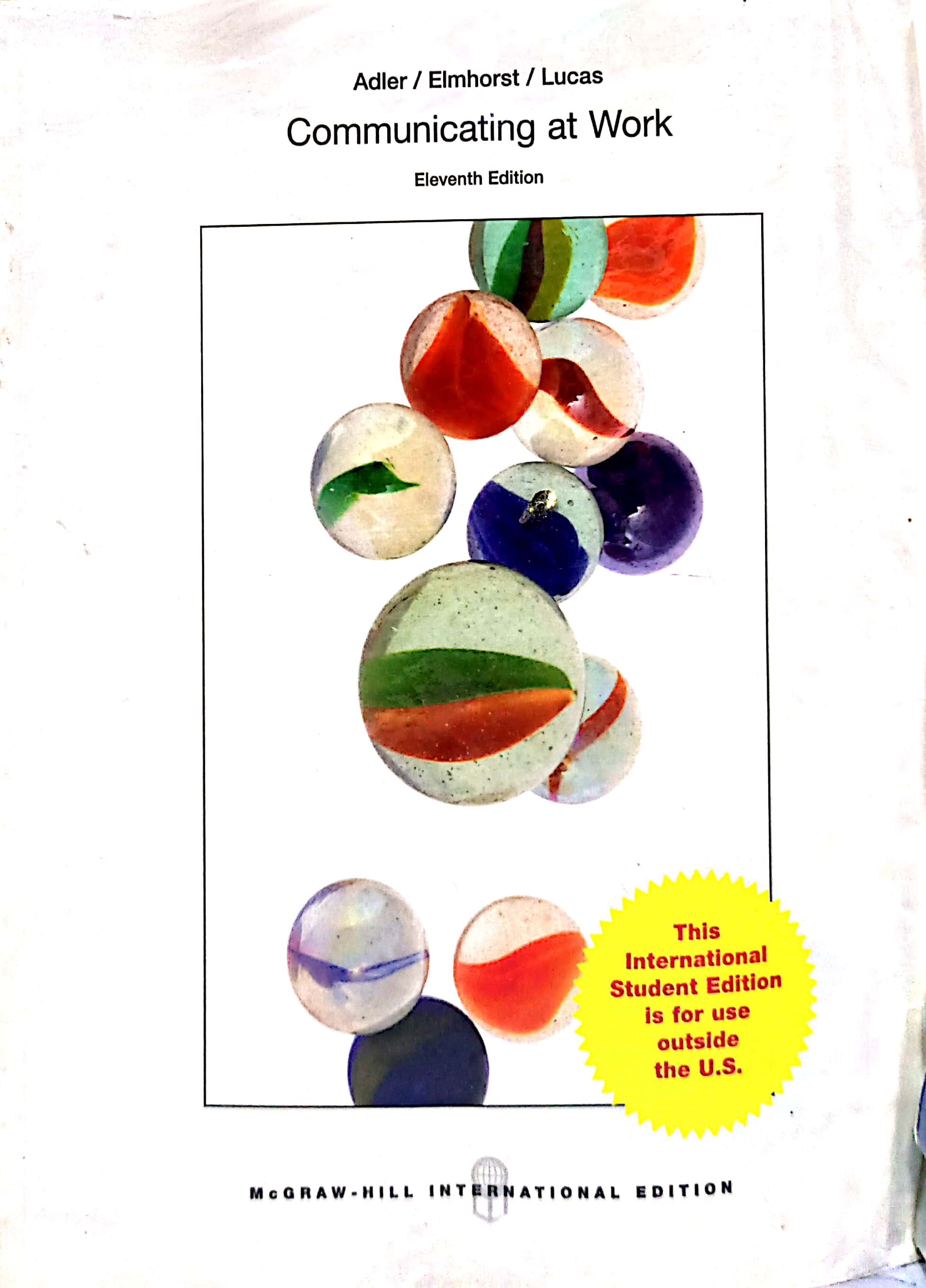 Book cover: Communicating at work: Strategies for success in business and the professions