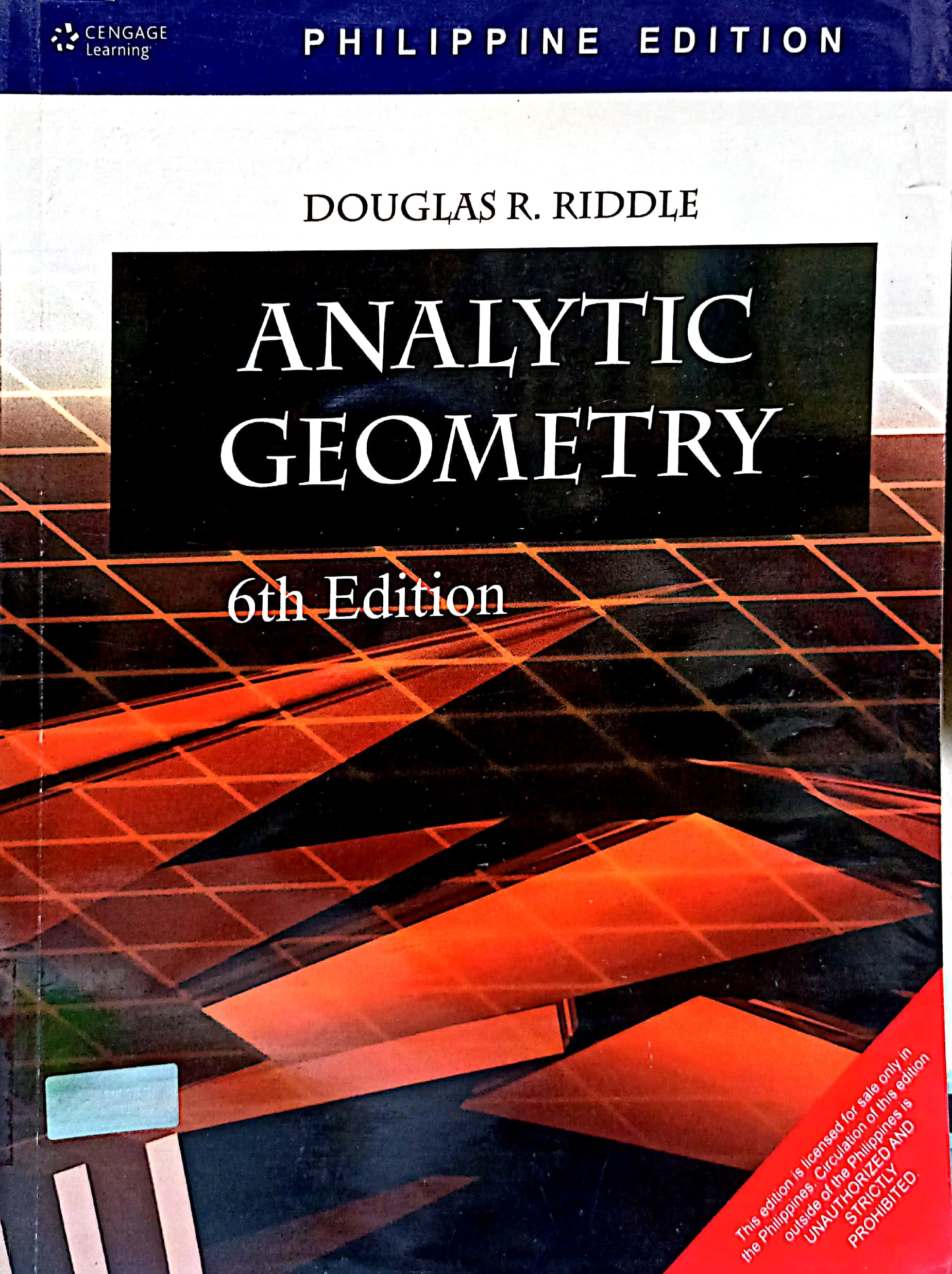 Book cover: Analytic geometry