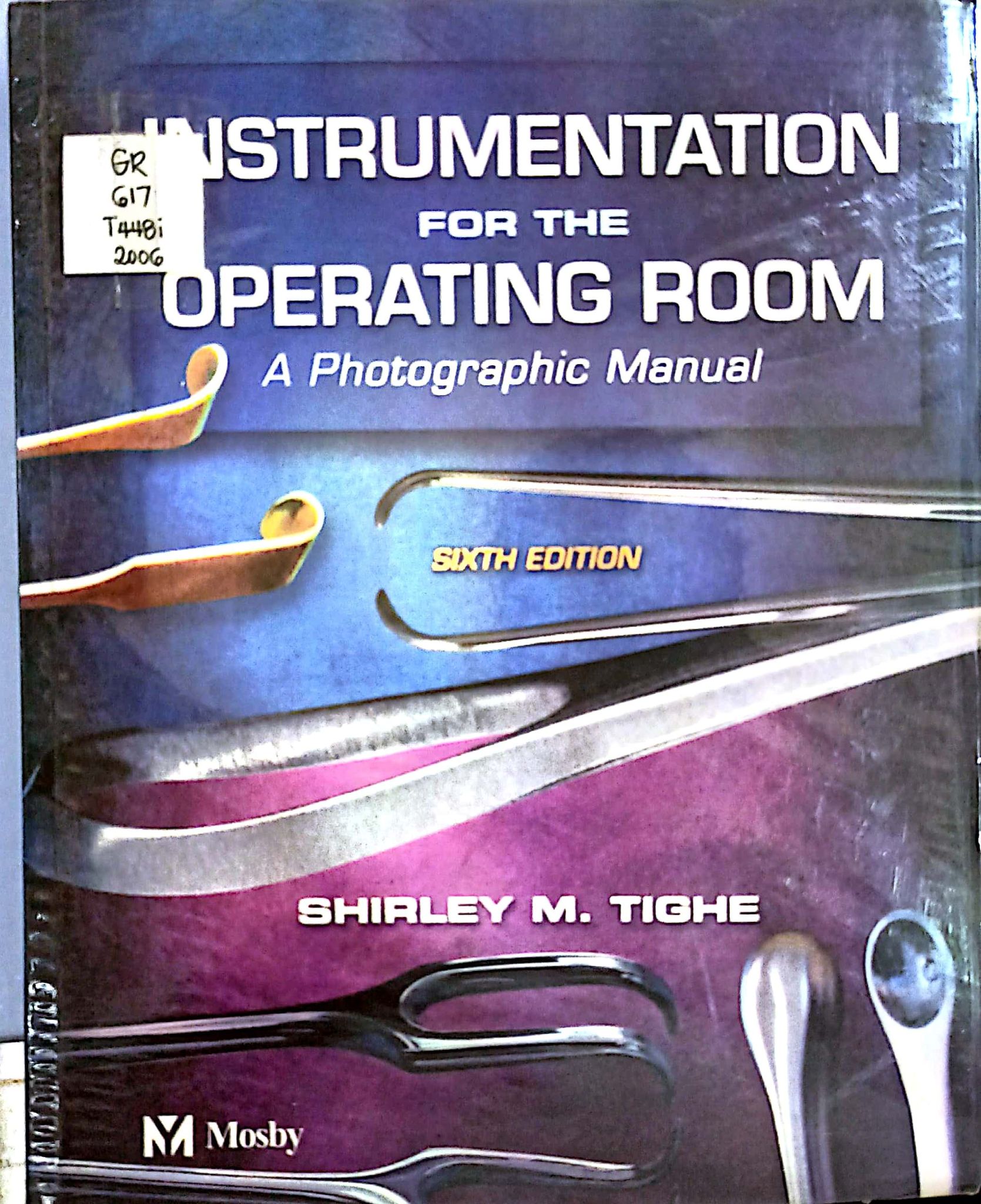 Book cover: Instrumentation for the operating room : a photography manual