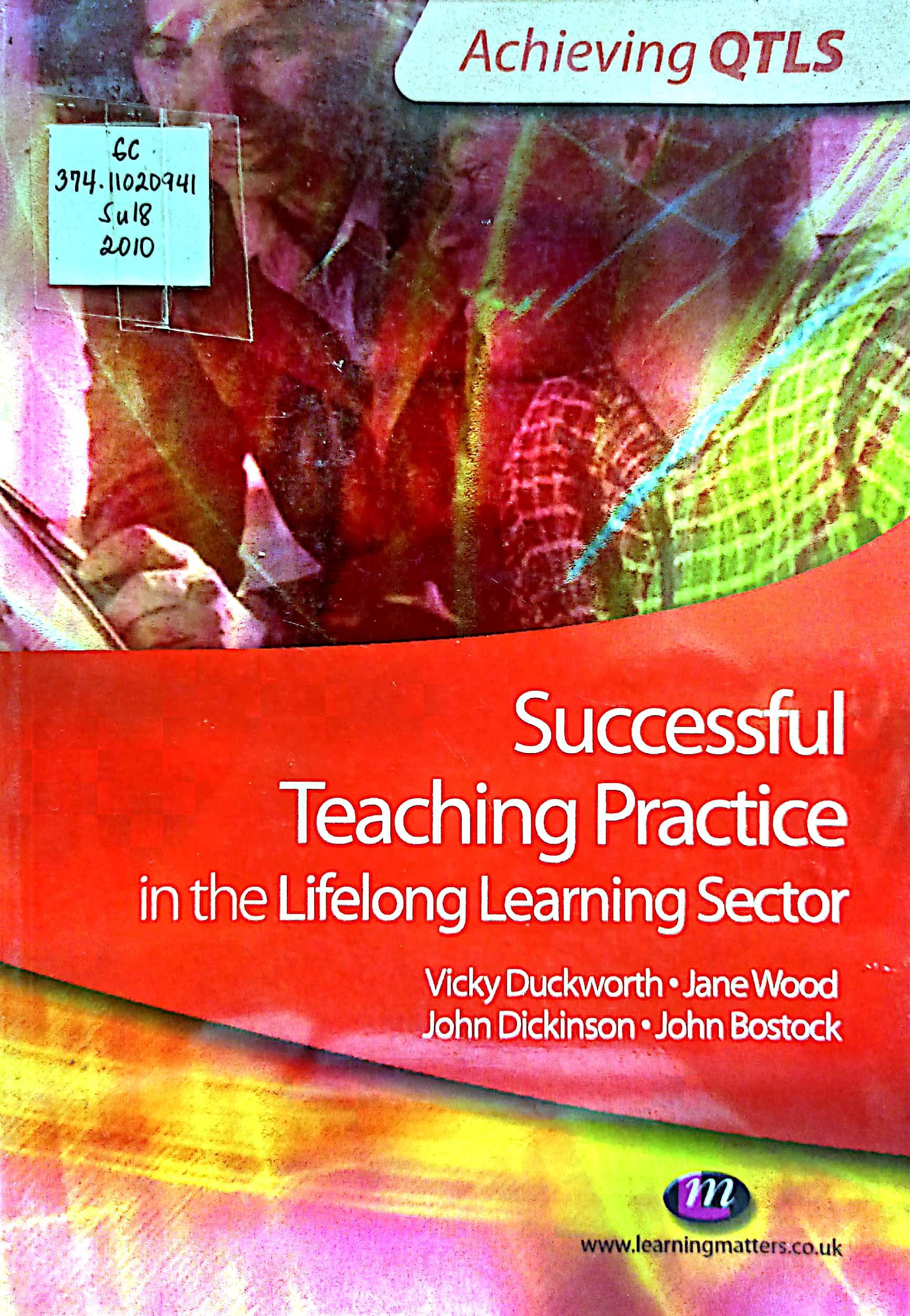 Book cover: Successful teaching practice in the lifelong learning sector