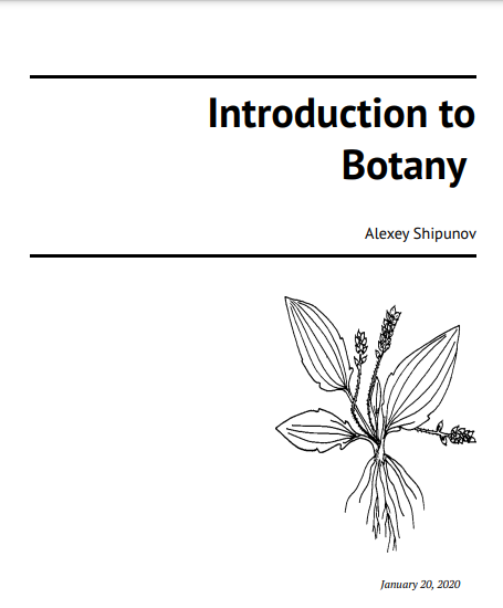 Book cover: Introduction to botany.