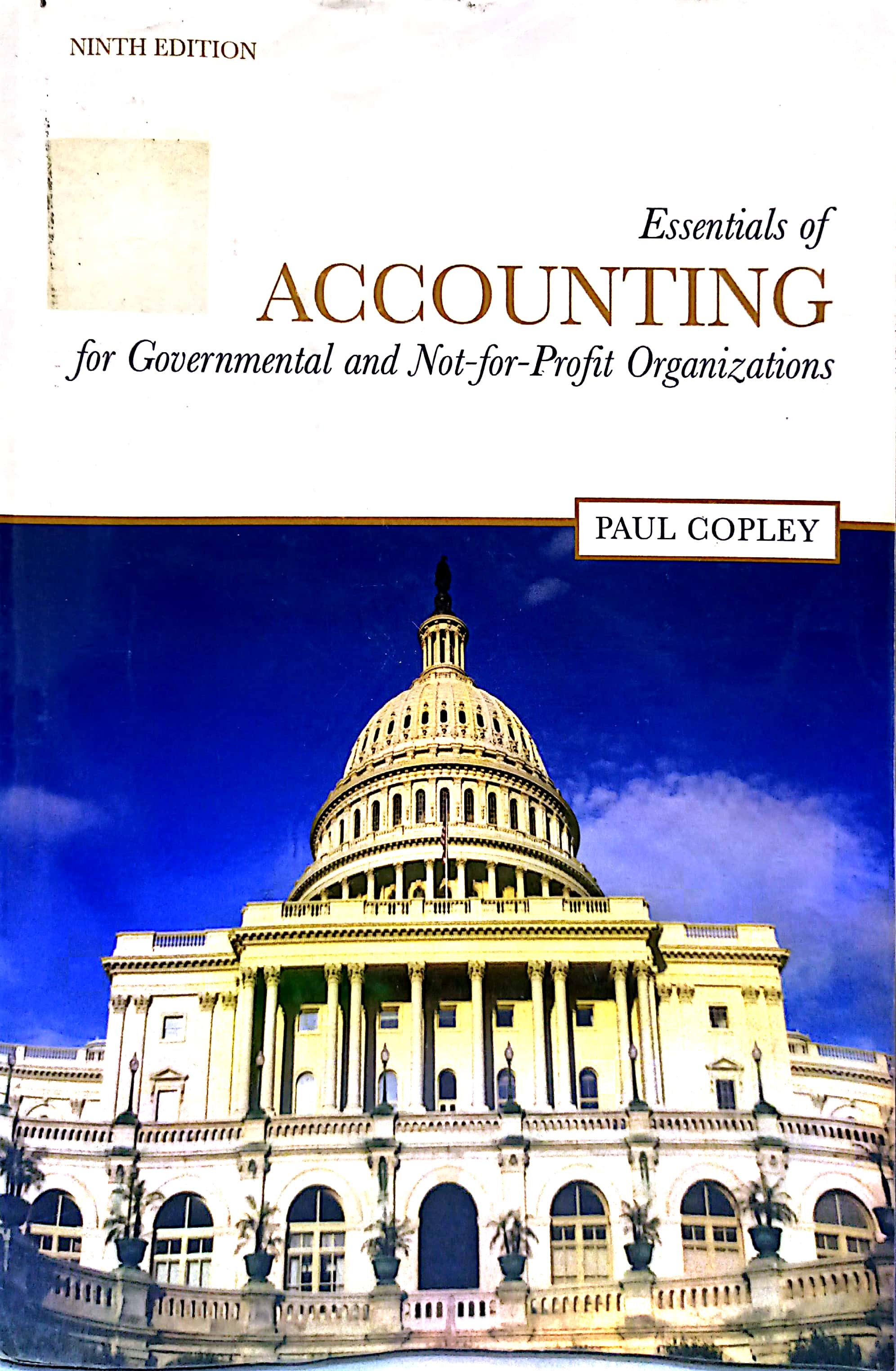 Book cover: Essentials of accounting for govermental and not-for-profit organizations