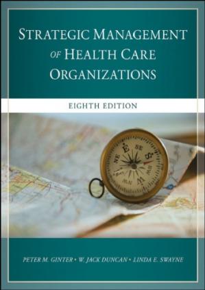 Book cover: Strategic management of health care organizations