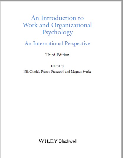 Book cover: An Introduction to work and organizational psychology: an international perspective