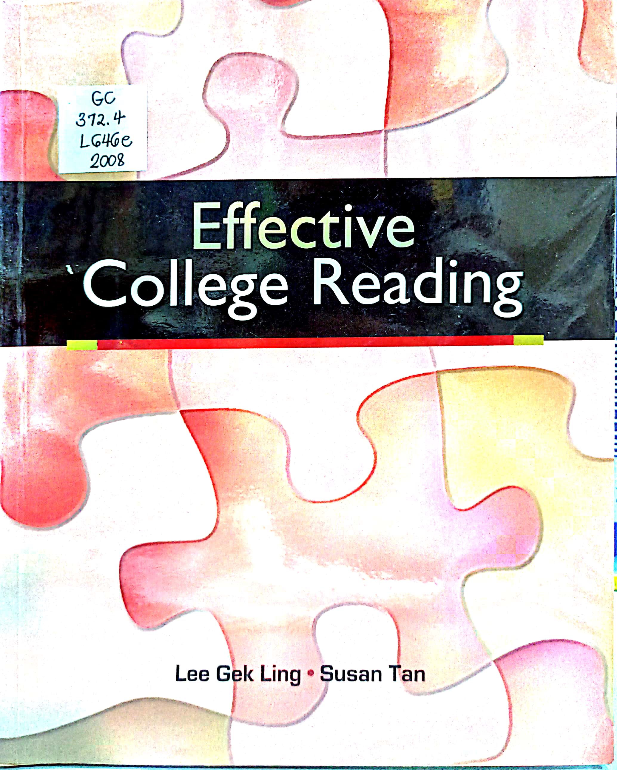 Book cover: Effective college reading