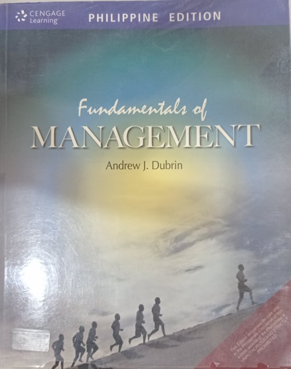 Book cover: Fundamentals of management