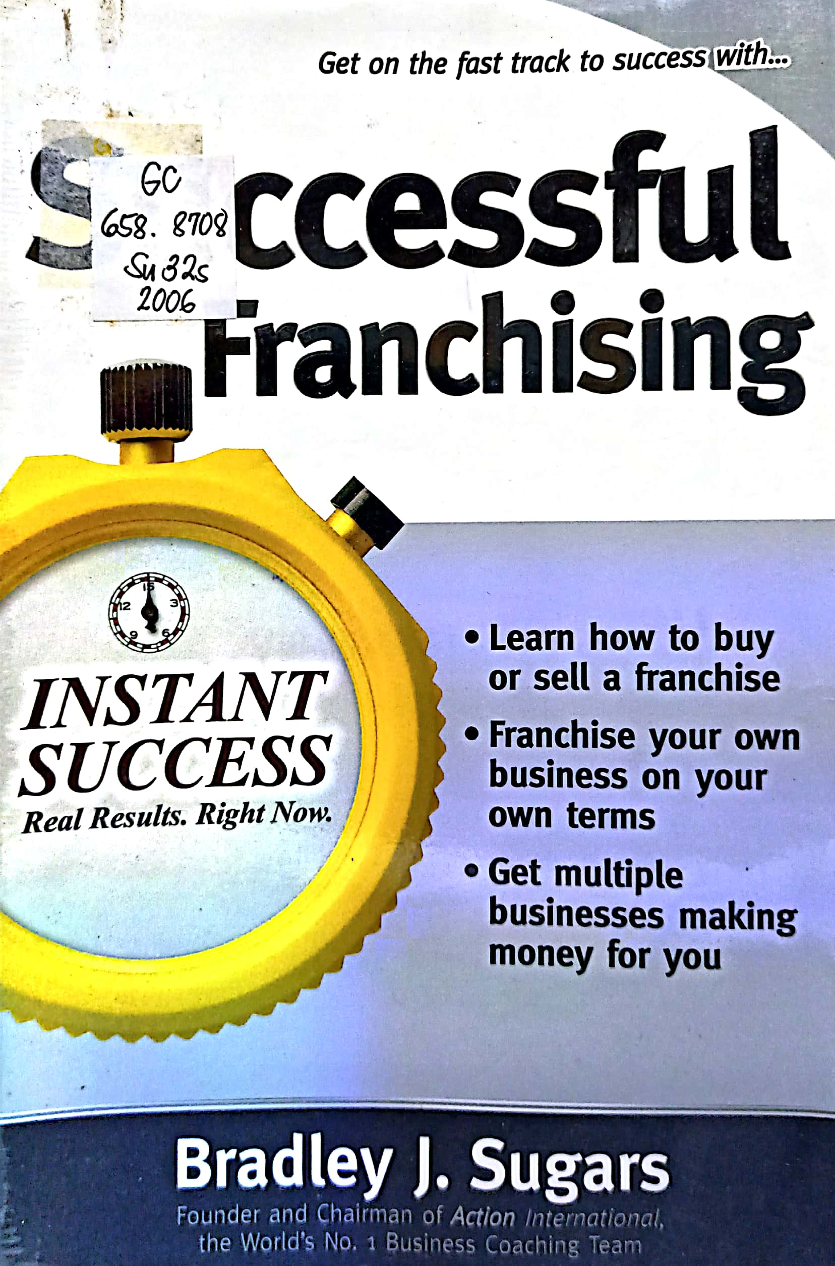 Book cover: Successful franchising