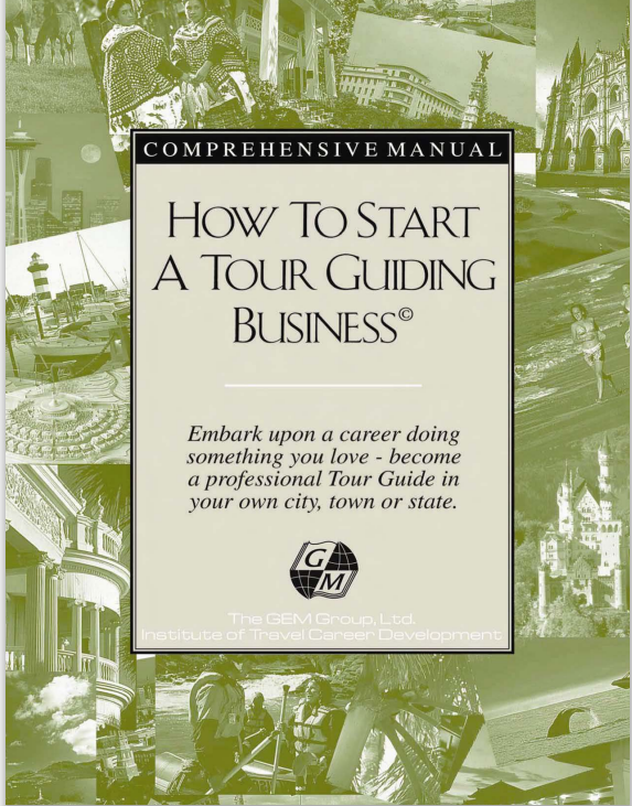 Book cover: How to start a tour guiding business.