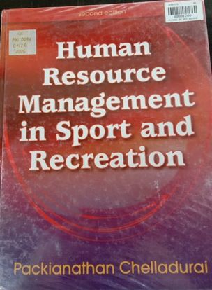 Book cover: Human resource management in sports and recreation