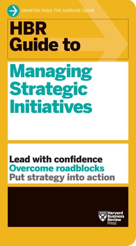Book cover: HBR guide to managing strategic initiatives