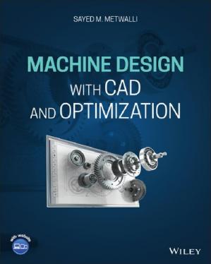 Book cover: Machine Design with CAD and Optimization